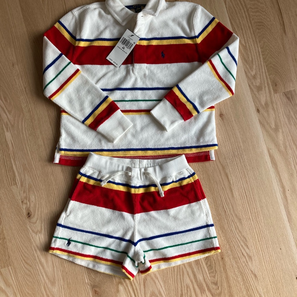 Ralph Lauren Kids Matching Set - Red, Yellow, Blue, Green, White